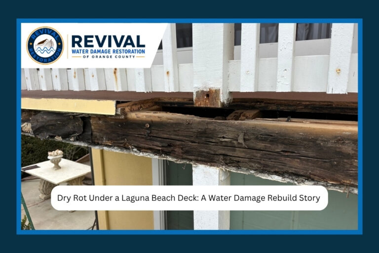 Dry Rot Under a Laguna Beach Deck