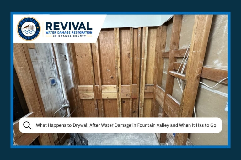 What Happens to Drywall After Water Damage in Fountain Valley and When It Has to Go