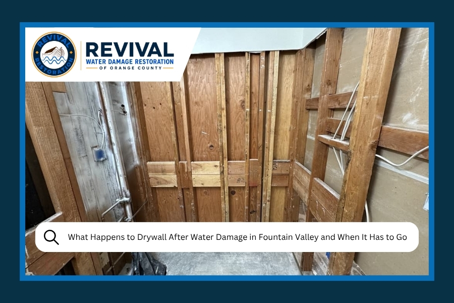 What Happens to Drywall After Water Damage in Fountain Valley and When It Has to Go
