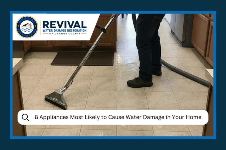 Appliances Most Likely to Cause Water Damage